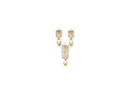 Gold Plated | CZ Studded Pendant Sets